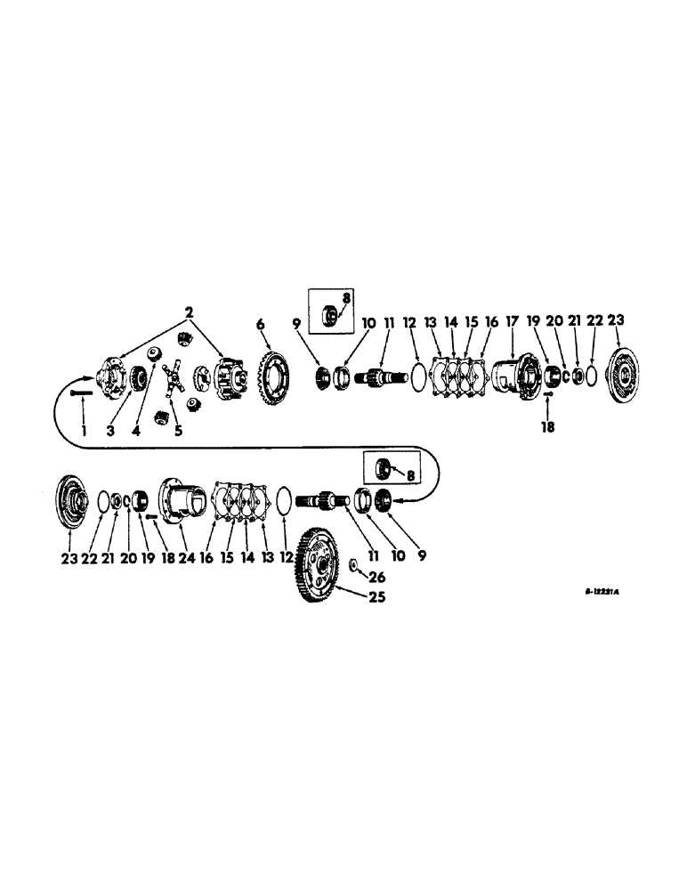 Схема запчастей Case IH 2606 - (106) - REAR FRAME AND DRIVING MECHANISMS, DIFFERENTIAL Rear Frame & Driving Mechanisms