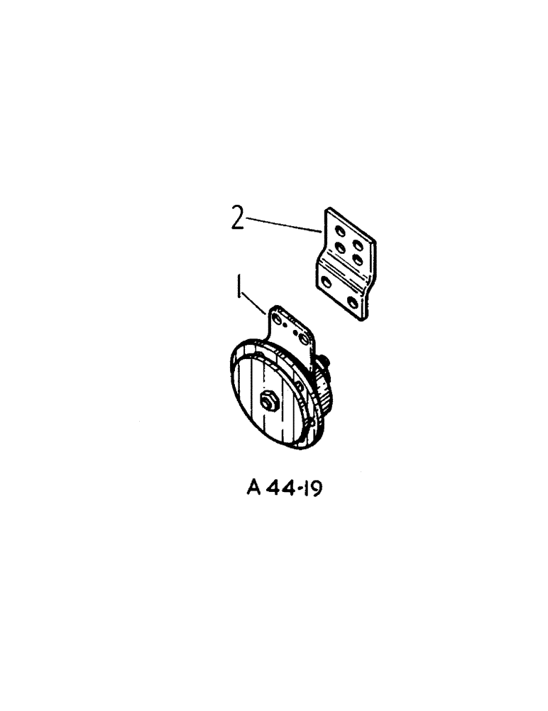 Схема запчастей Case IH 2300 - (3-23[A]) - ELECTRICAL, HORN (06) - ELECTRICAL SYSTEMS