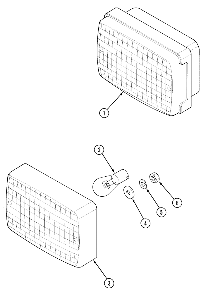 Схема запчастей Case IH 5240 - (4-060) - LIGHT ASSEMBLY, FLASHING, WARNING (04) - ELECTRICAL SYSTEMS