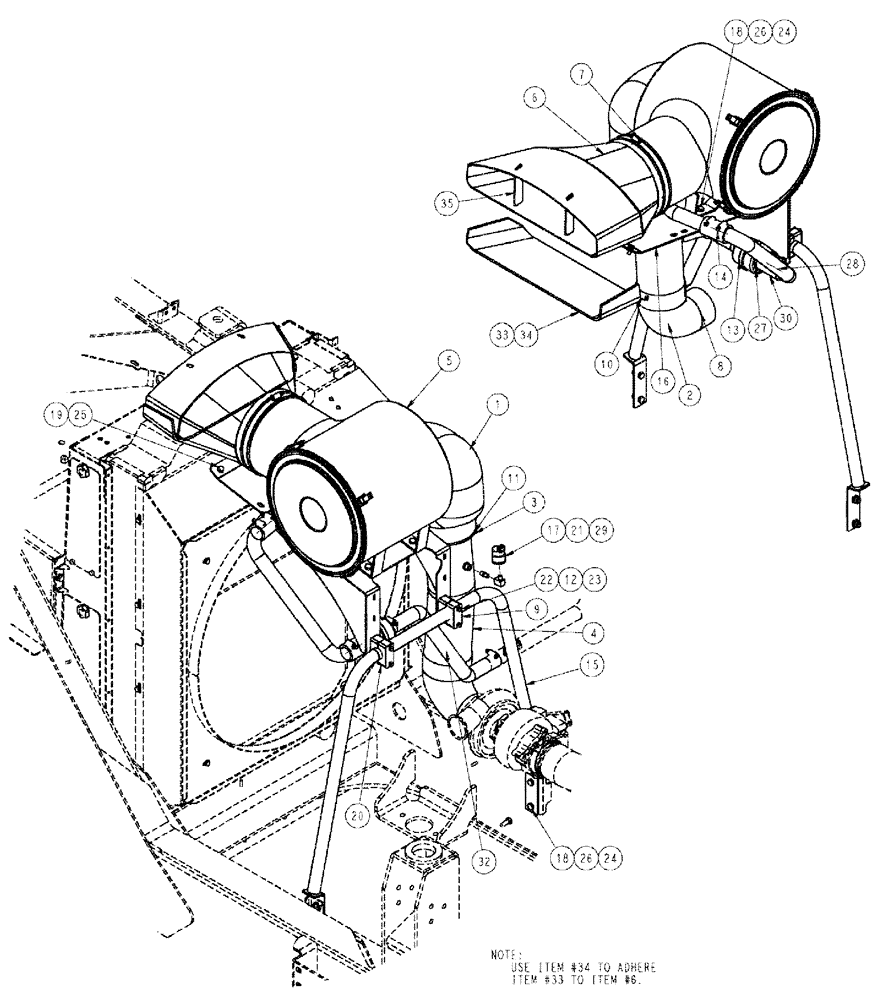 Схема запчастей Case IH TITAN 3020 - (02-014) - AIR INTAKE SYSTEM (01) - ENGINE