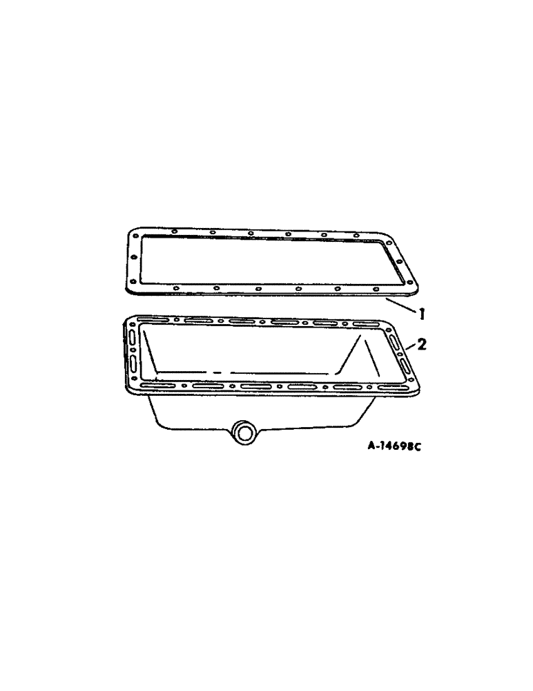 Схема запчастей Case IH INTERNATIONAL - (12-09[1]) - POWER, C-60 ENGINE, CRANKCASE OIL PAN Power