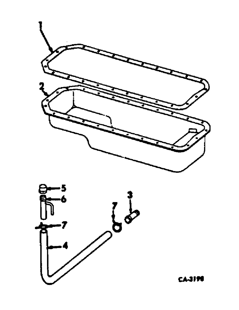 Схема запчастей Case IH C-282 - (C-13) - OIL PAN AND GASKET 