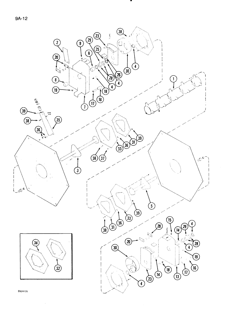 Схема запчастей Case IH 1020 - (9A-12) - 6 BAT REEL, FRONT MOUNTED PLASTIC TINES (58) - ATTACHMENTS/HEADERS