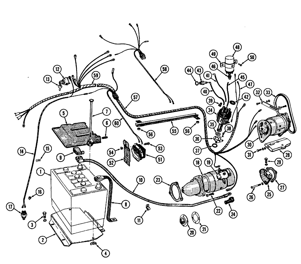 Схема запчастей Case IH 630 - (044) - ELECTRICAL SYSTEM - GAS ENGINE (04) - ELECTRICAL SYSTEMS