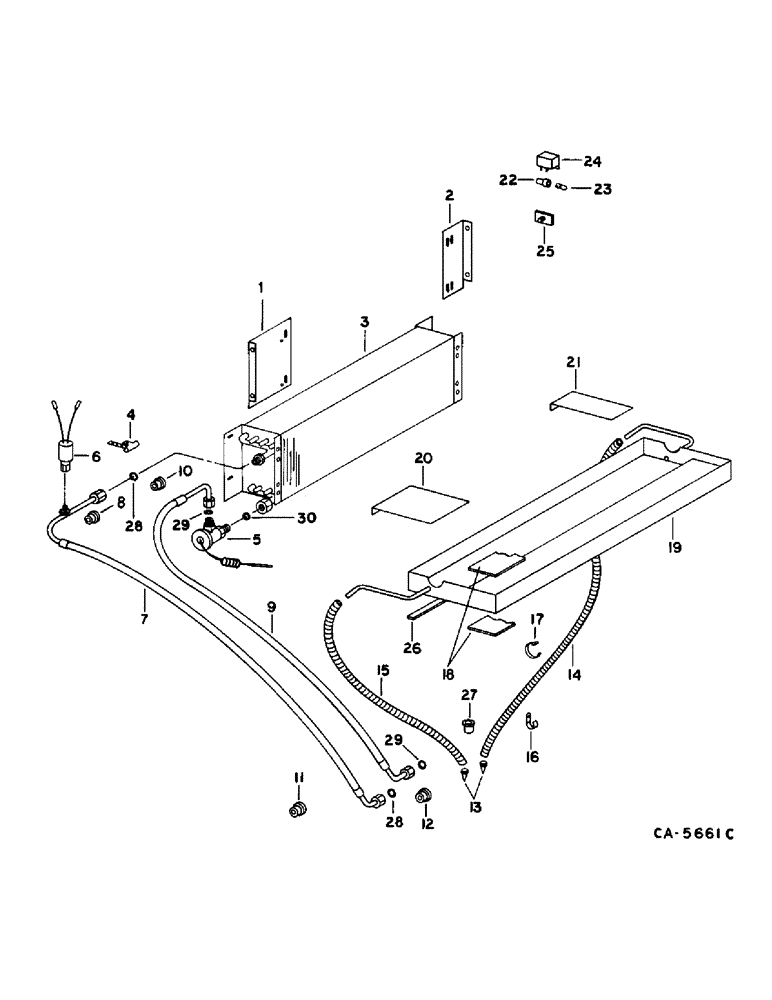 Схема запчастей Case IH 1470 - (13-27) - SUPERSTRUCTURE, AIR CONDITIONER EVAPORATOR (05) - SUPERSTRUCTURE