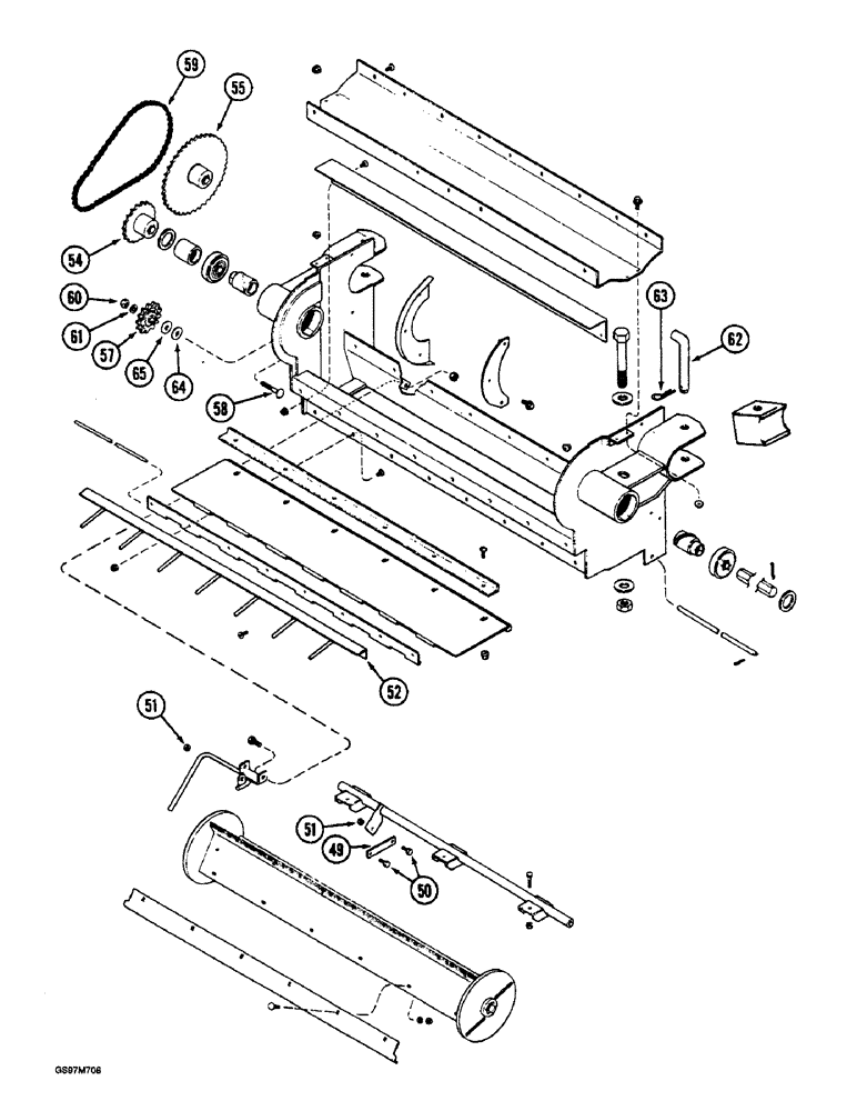 Схема запчастей Case IH 1660 - (9A-40) - ROCK TRAP (CONTD) (13) - FEEDER