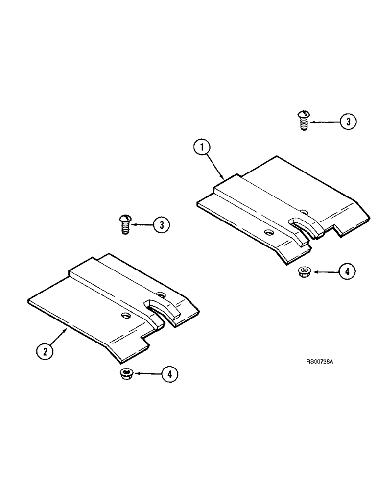 Схема запчастей Case IH 1680 - (9A-34) - FEEDER PIVOT STRIPPERS, FOR RICE APPLICATION, (IF EQUIPPED) (13) - FEEDER