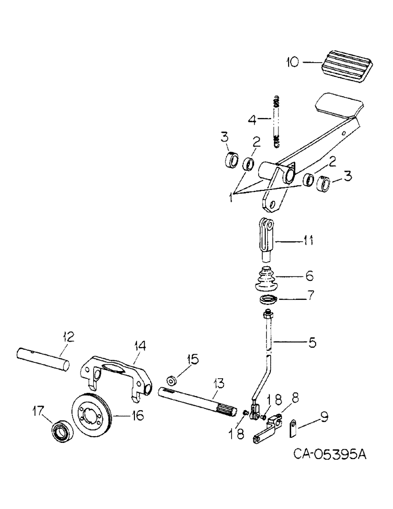 Схема запчастей Case IH 4786 - (07-02) - DRIVE TRAIN, CLUTCH CONTROLS (04) - Drive Train