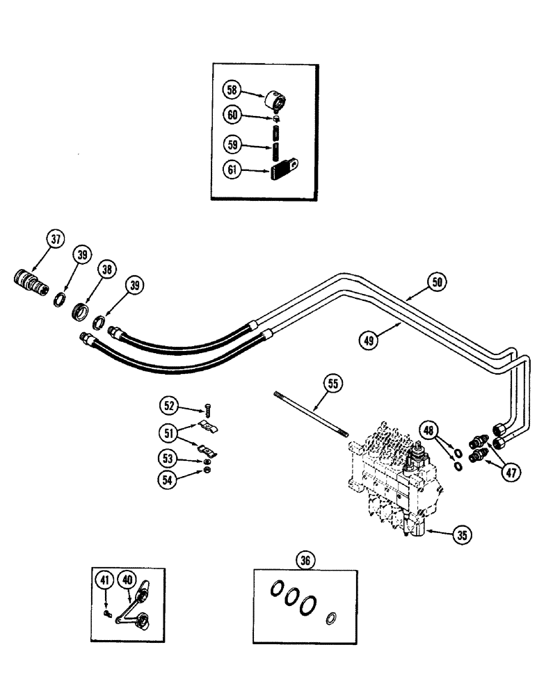 Схема запчастей Case IH 2096 - (8-296) - REMOTE HYDRAULICS, REMOTE ATTACHMENT, NUMBER FOUR CIRCUIT (CONTD) (08) - HYDRAULICS