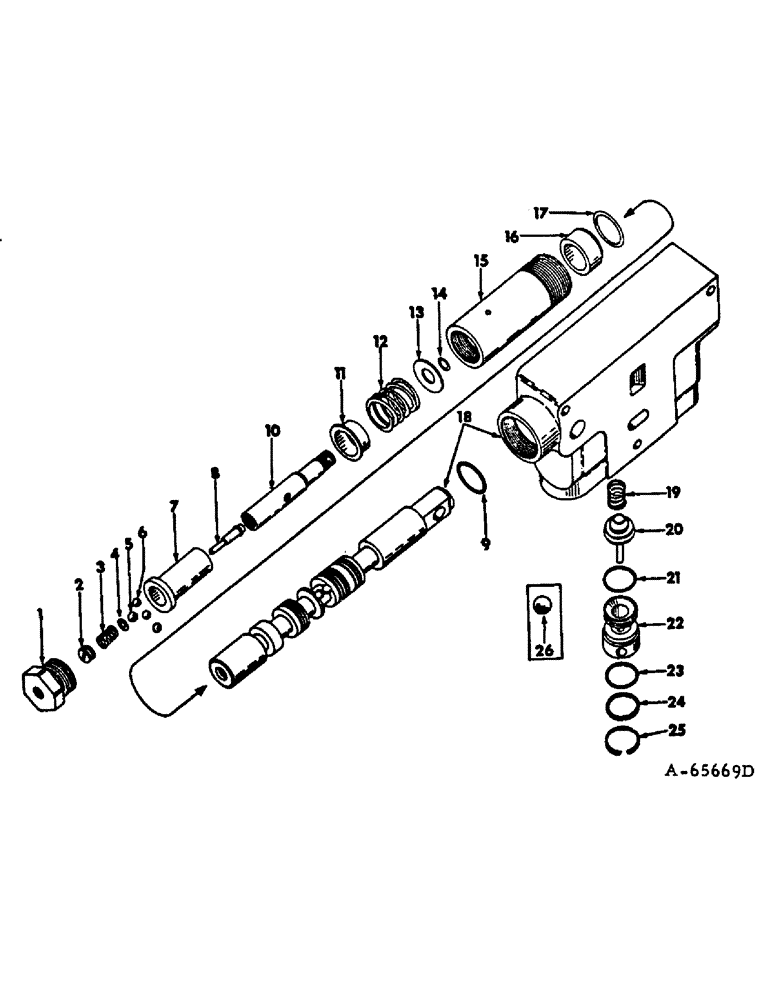 Схема запчастей Case IH 686 - (10-39) - HYDRAULICS, HYDRAULIC CONTROL VALVE, FOUR POSITION SPRING CENTERED (07) - HYDRAULICS