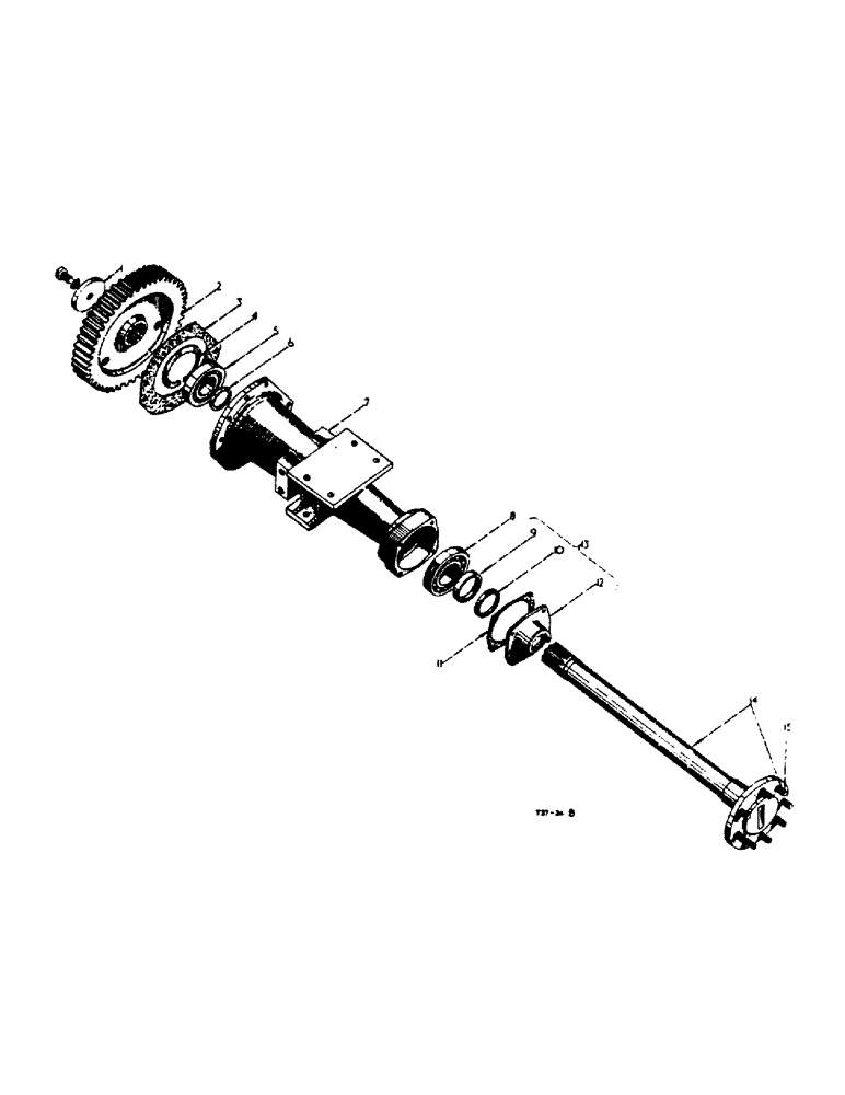 Схема запчастей Case IH 444 - (4-27) - REAR AXLE (06) - POWER TRAIN