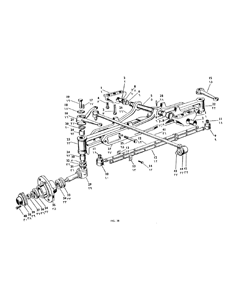 Схема запчастей Case IH 950 - (098) - FRONT AXLE (06) - POWER TRAIN