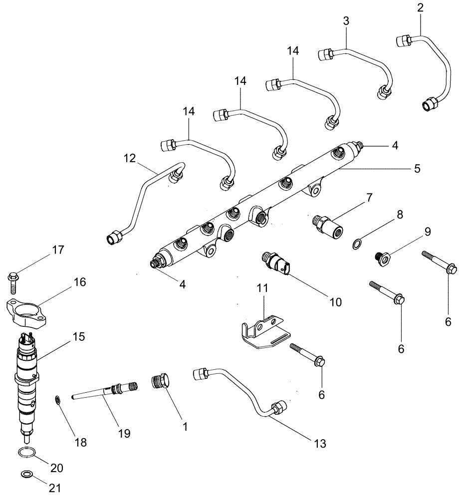 Схема запчастей Case IH 2388 - (03-02) - FUEL INJECTION SYSTEM - ASN HAJ0295001 EXCEPT ALL CIS MARKETS (02) - FUEL SYSTEM