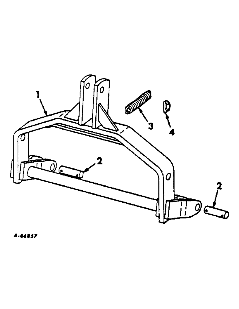 Схема запчастей Case IH 560 - (AB-16) - ON THE LAND HITCH ADAPTER PACKAGE, FOR CATEGORY II AND III THREE POINT HITCH 