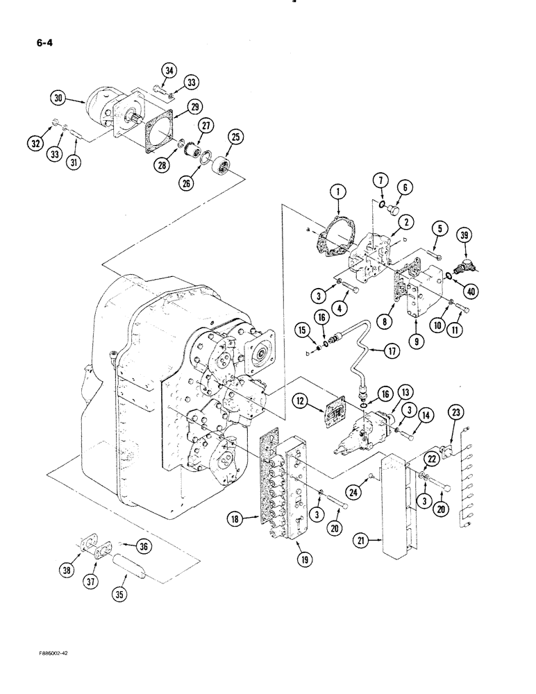 Схема запчастей Case IH STEIGER - (6-04) - TRANSMISSION (06) - POWER TRAIN