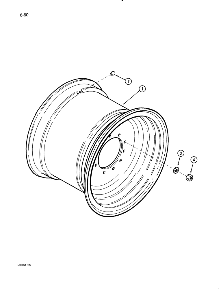 Схема запчастей Case IH 1670 - (6-60) - WHEELS, DRIVE (03) - POWER TRAIN