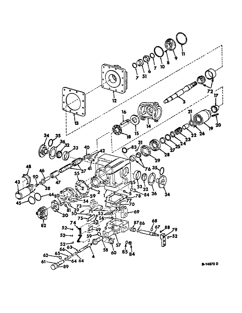 Схема запчастей Case IH 815 - (10-16) - HYDRAULICS, HYDROSTATIC PUMP, SUNDSTRAND (07) - HYDRAULICS