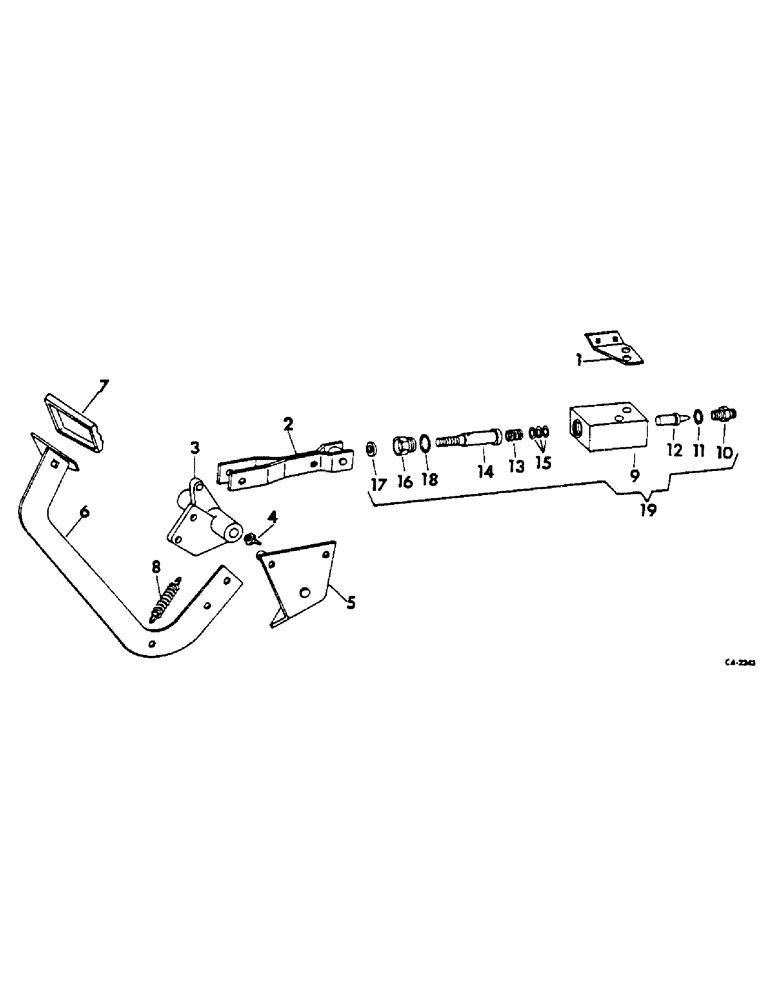 Схема запчастей Case IH 615 - (10-24) - HYDRAULICS, FOOT-N-INCH VALVE AND CONTROLS, SERIAL NUMBER 12000 AND BELOW (07) - HYDRAULICS