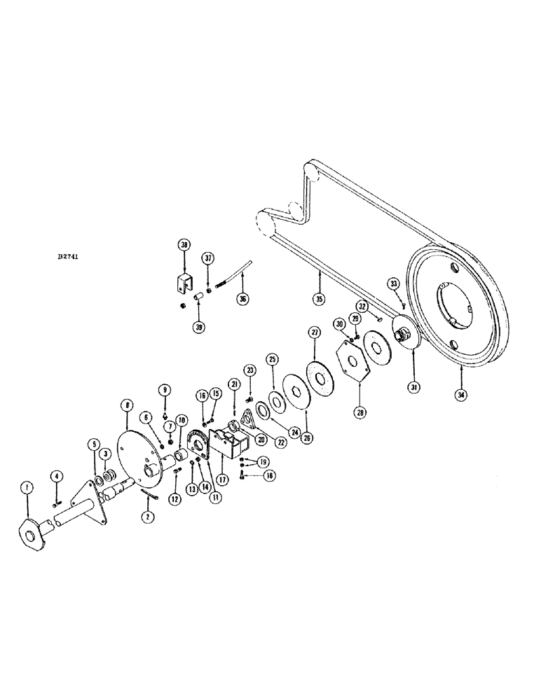 Схема запчастей Case IH 660 - (019C) - HART, CARTER PICKUP REEL DRIVE 