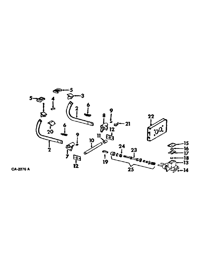 Схема запчастей Case IH 915 - (10-24) - HYDRAULICS, WHEEL BRAKE, LEVER, PEDAL AND MASTER, BRAKE CYLINDER (07) - HYDRAULICS