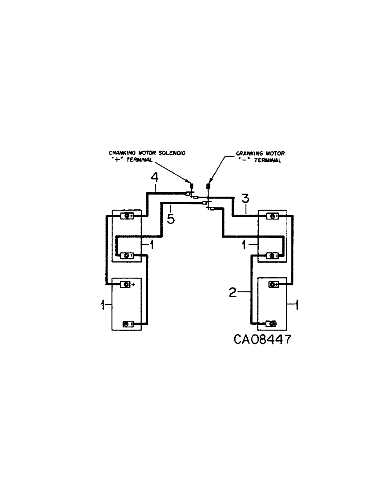 Схема запчастей Case IH 4586 - (08-02) - ELECTRICAL, BATTERY AND CONNECTIONS, 4586 TRACTORS WITH SERIAL NO. 1500 AND BELOW (06) - ELECTRICAL