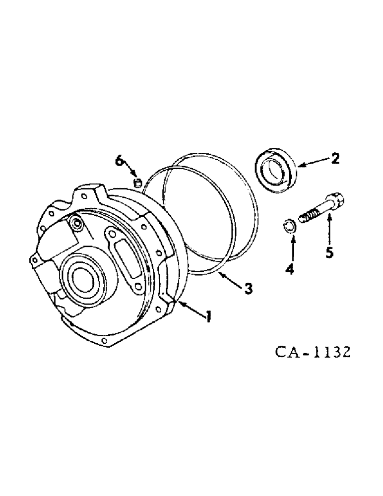 Схема запчастей Case IH 2500 - (07-03) - DRIVE TRAIN, HYDROSTATIC CHARGE PUMP (04) - Drive Train