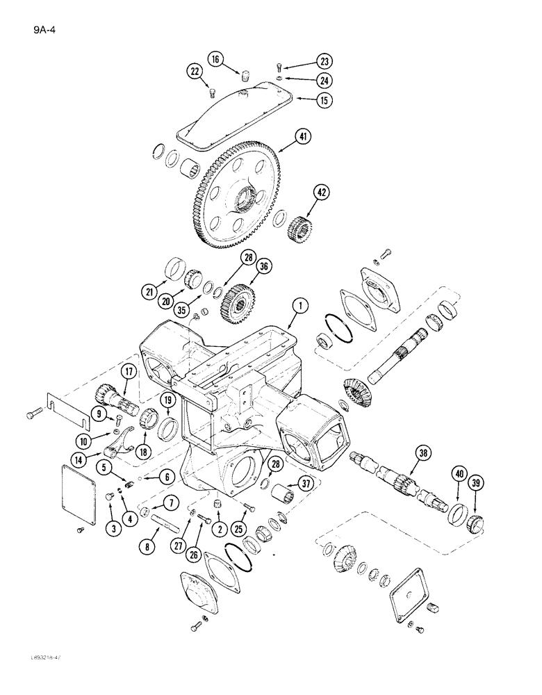 Схема запчастей Case IH 1822 - (9A-004) - DRUM DRIVE (13) - PICKING SYSTEM