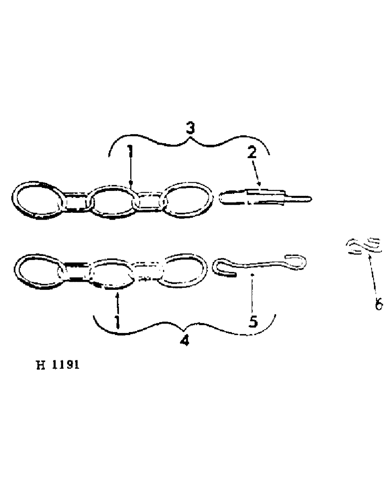 Схема запчастей Case IH 10 - (A-19) - FURROW OPENER DRAG CHAIN, FOR SINGLE AND DOUBLE DISK FURROW OPENERS 