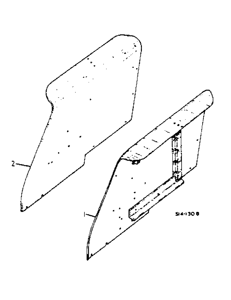 Схема запчастей Case IH 2500 - (13-005) - REAR FENDERS, CROWN TYPE (05) - SUPERSTRUCTURE