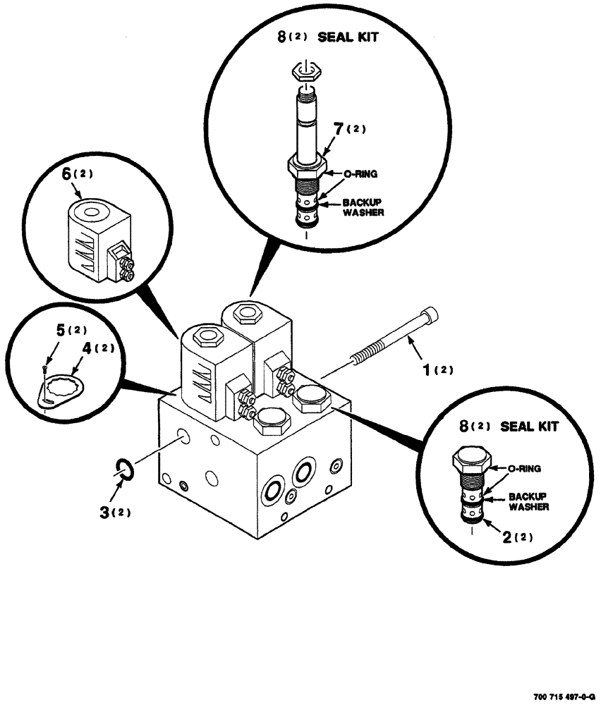 Схема запчастей Case IH 8860 - (08-44) - HYDRAULIC MANIFOLD ASSEMBLY (8860HP) (35) - HYDRAULIC SYSTEMS