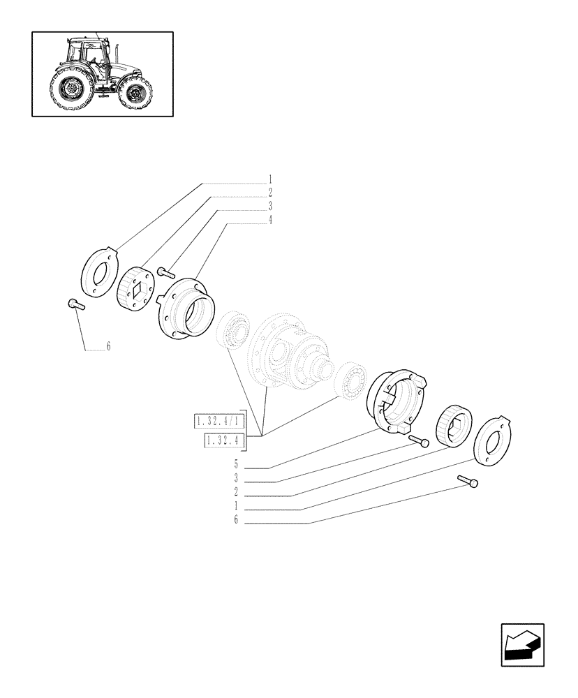 Схема запчастей Case IH JX80 - (1.32.0) - BOXES, COVERS AND SUPPORTS (03) - TRANSMISSION