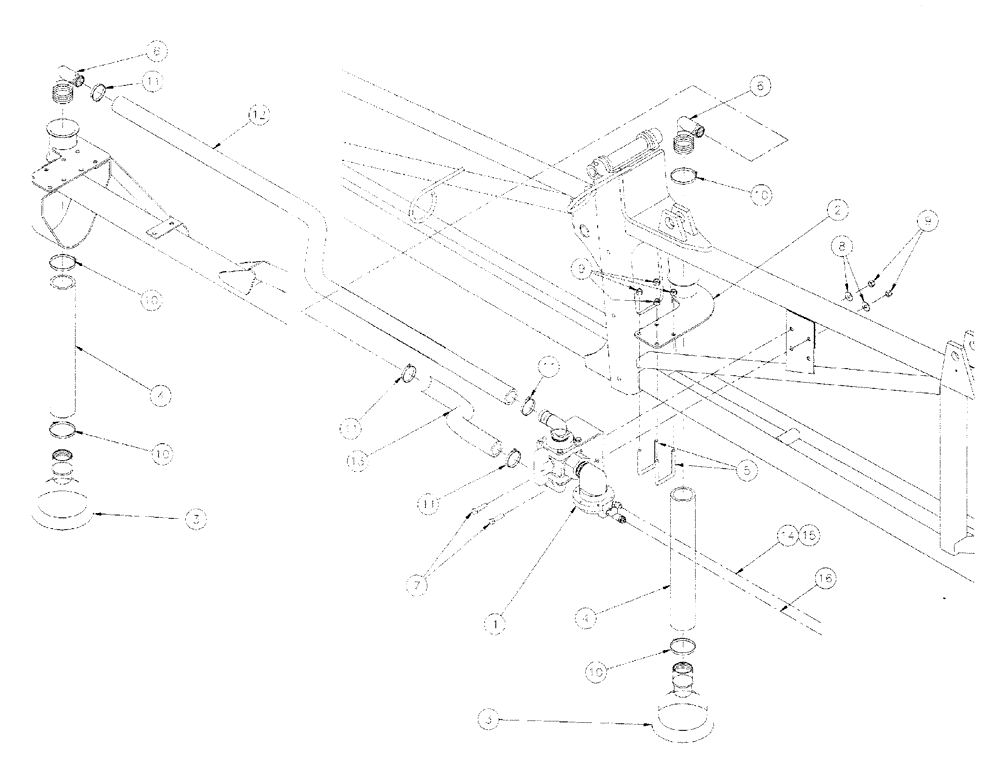 Схема запчастей Case IH SPX3200 - (09-086) - FOAM MARKER BOOM GROUP (78) - SPRAYING