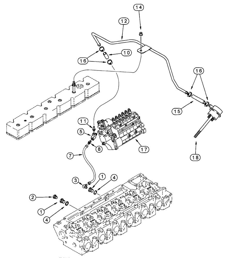 Схема запчастей Case IH SPX4260 - (074) - ANEROID AND WASTEGATE SYSTEM (10) - ENGINE