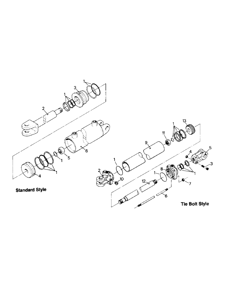 Схема запчастей Case IH ST350 - (10-32) - LIFT CYLINDERS, MODEL 602 AND 605 UTILITY BLADE, MANUAL ANGLE (19) - OPTIONS