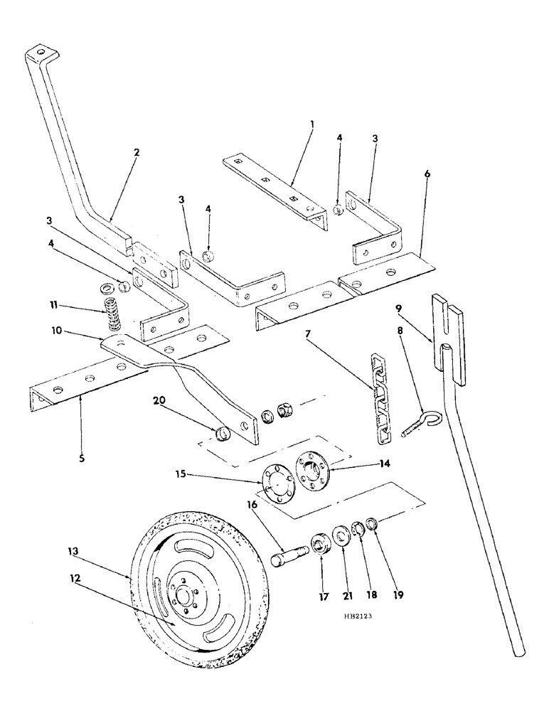 Схема запчастей Case IH 510 - (A-72) - GANG PRESS WHEEL, BUILT 1973 SEASON AND SINCE 