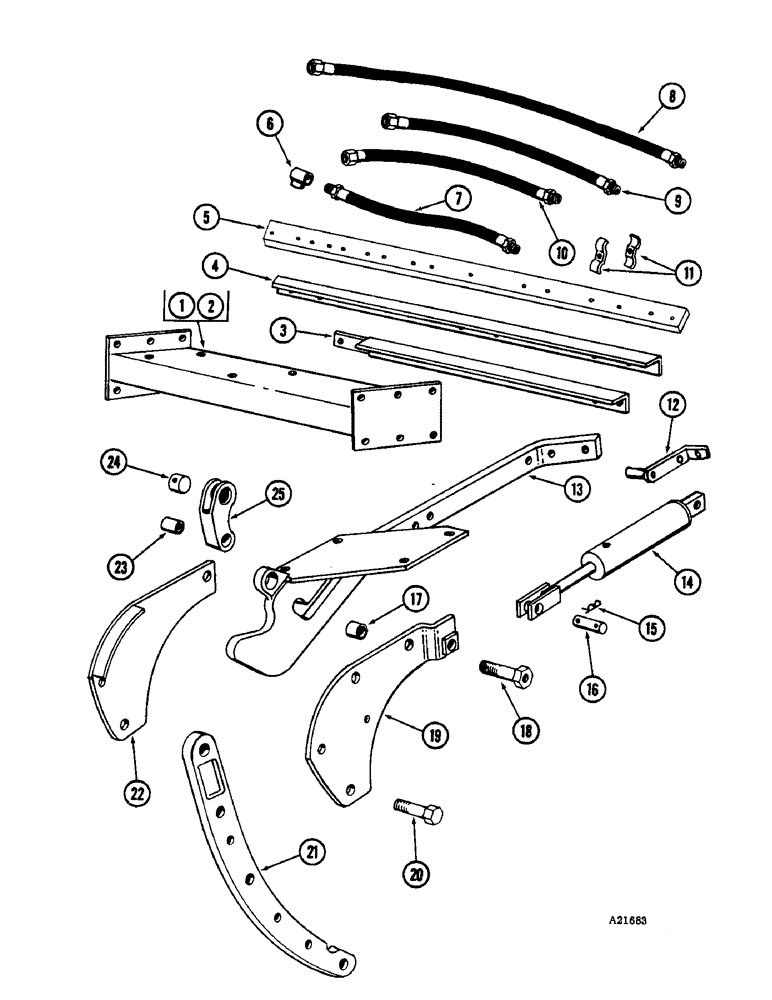 Схема запчастей Case IH 3300-SERIES - (38) - BOTTOM ATTACHMENT, TO EXPAND 6 BOTTOM TO 7 BOTTOM, OR 6 BOTTOM TO 8 BOTTOM, 7 AND 8 BOTTOM 