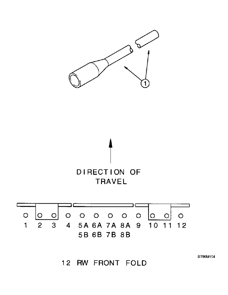 Схема запчастей Case IH 955 - (9C-64) - SEED DELIVERY TUBE, 12 ROW WIDE- FRONT FOLD (09) - CHASSIS/ATTACHMENTS