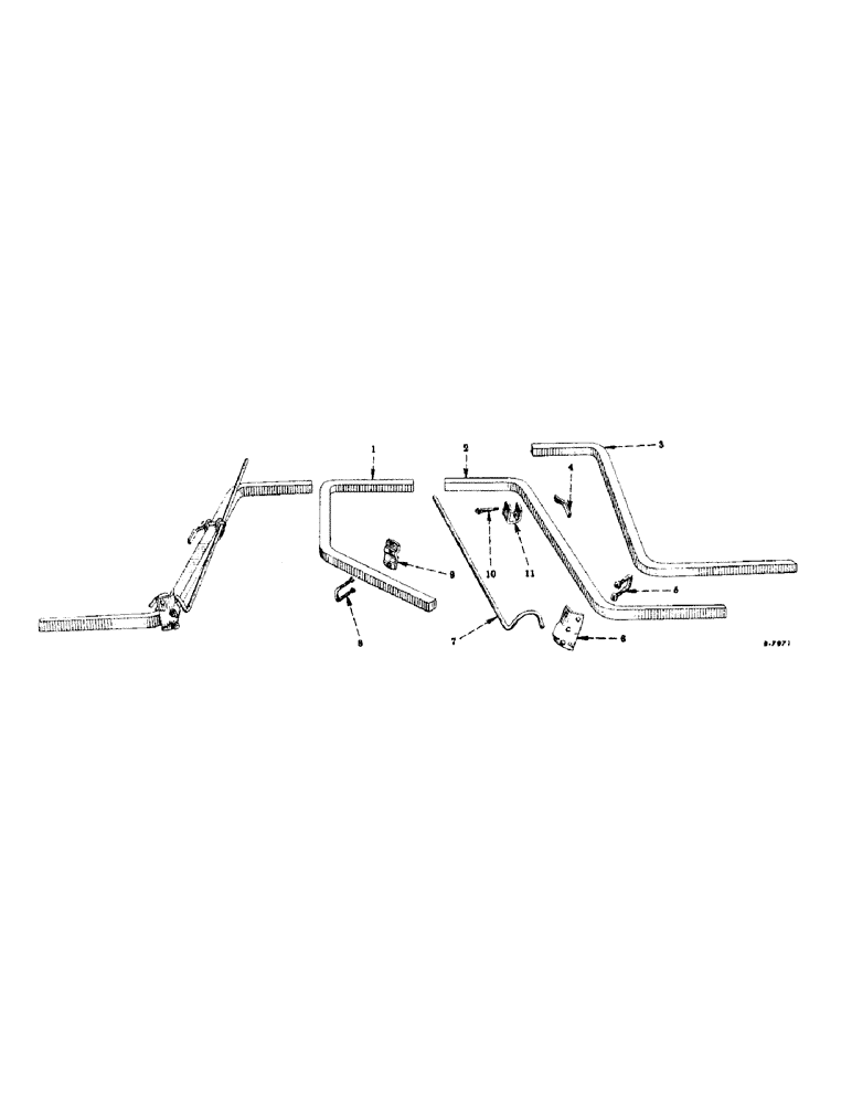 Схема запчастей Case IH INTERNATIONAL - (A-32) - REAR SECTIONS, TOOL BARS, FOR DELAYED POWER LIFT 