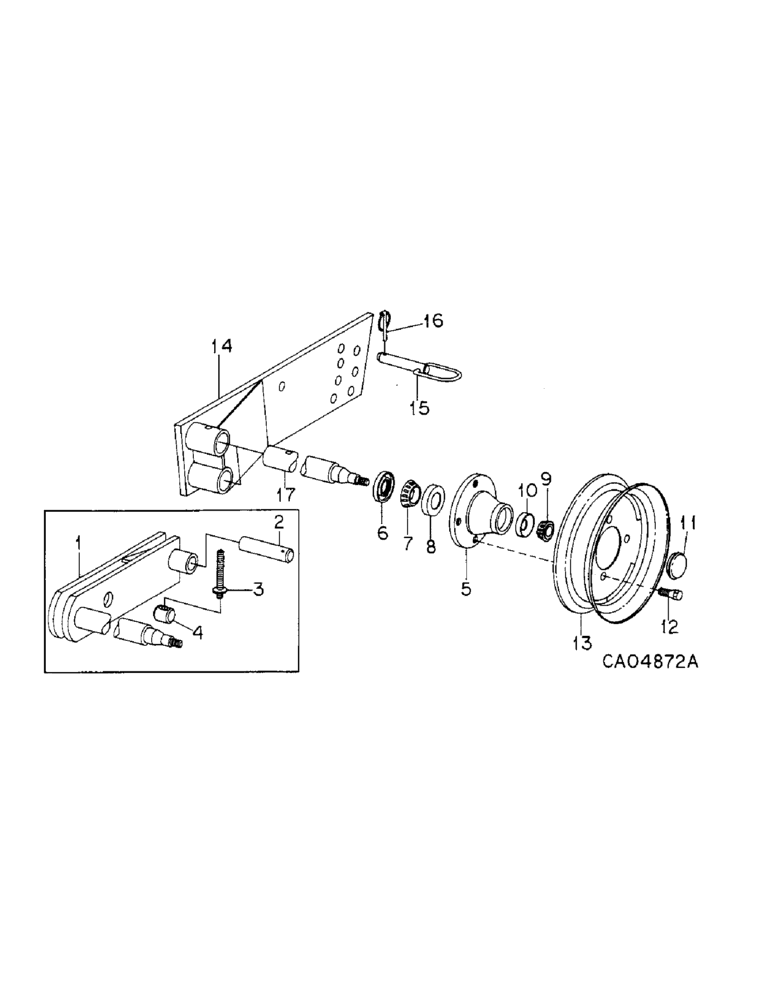 Схема запчастей Case IH 352 - (AT-06) - WHEEL, AXLE AND HUB UNIT 