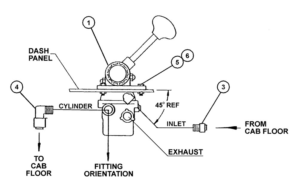 Схема запчастей Case IH FLX4375 - (07-017) - HAND THROTTLE VALVE GROUP (FLX 4300, FLX 4330 W/CAT 3208 Pneumatics