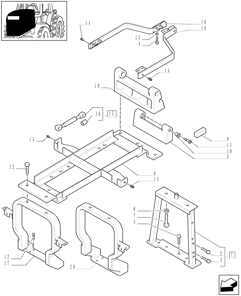 Схема запчастей Case IH MXU115 - (1.83.0[03]) - HOOD (08) - SHEET METAL