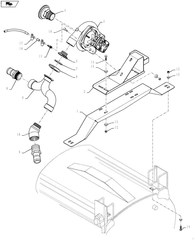 Схема запчастей Case IH 4420 - (09-078) - PUMP GROUP, HYPRO, STANDARD Liquid Plumbing