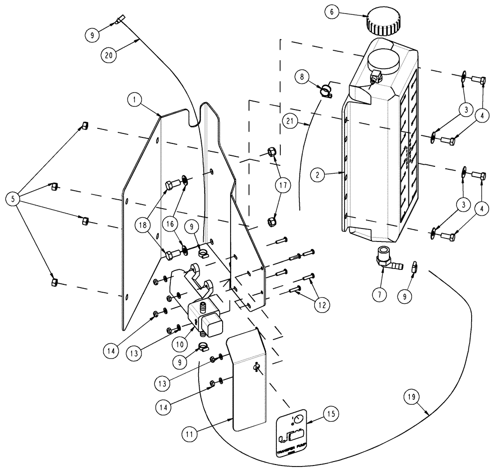 Схема запчастей Case IH SPX4410 - (11-032) - FOAMER, TRANSFER PUMP GROUP Options