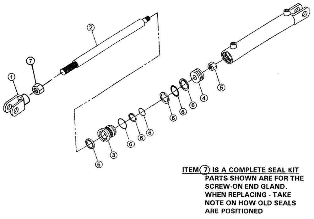 Схема запчастей Case IH PATRIOT 150 - (07-008) - HYDRAULIC CYLINDER - HITCH (2" X6 3/4"- 1" DIA. ROD) Cylinders