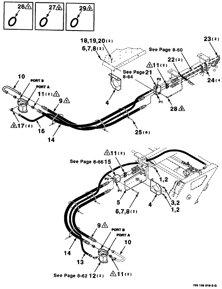 Схема запчастей Case IH 8880 - (08-058) - HYDRAULIC HEADER DRIVE ASSEMBLY - FRONT (S.N. CFH0155300 AND LATER) (35) - HYDRAULIC SYSTEMS