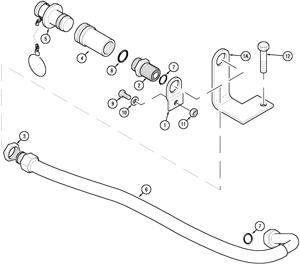 Схема запчастей Case IH MX170 - (08-22) - MOTOR RETURN COUPLER (35) - HYDRAULIC SYSTEMS