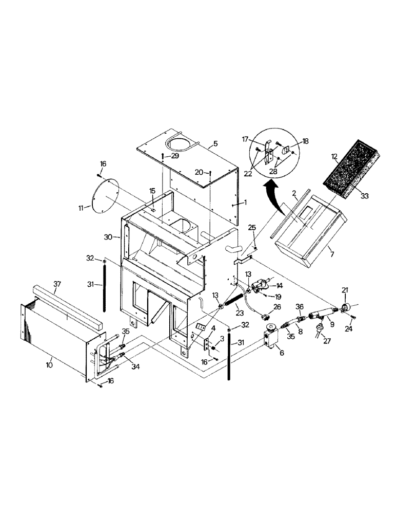 Схема запчастей Case IH CR-1280 - (03-02) - A/C AND HEATER MODULE ASSEMBLY, EXTERNAL PARTS (03) - Climate Control