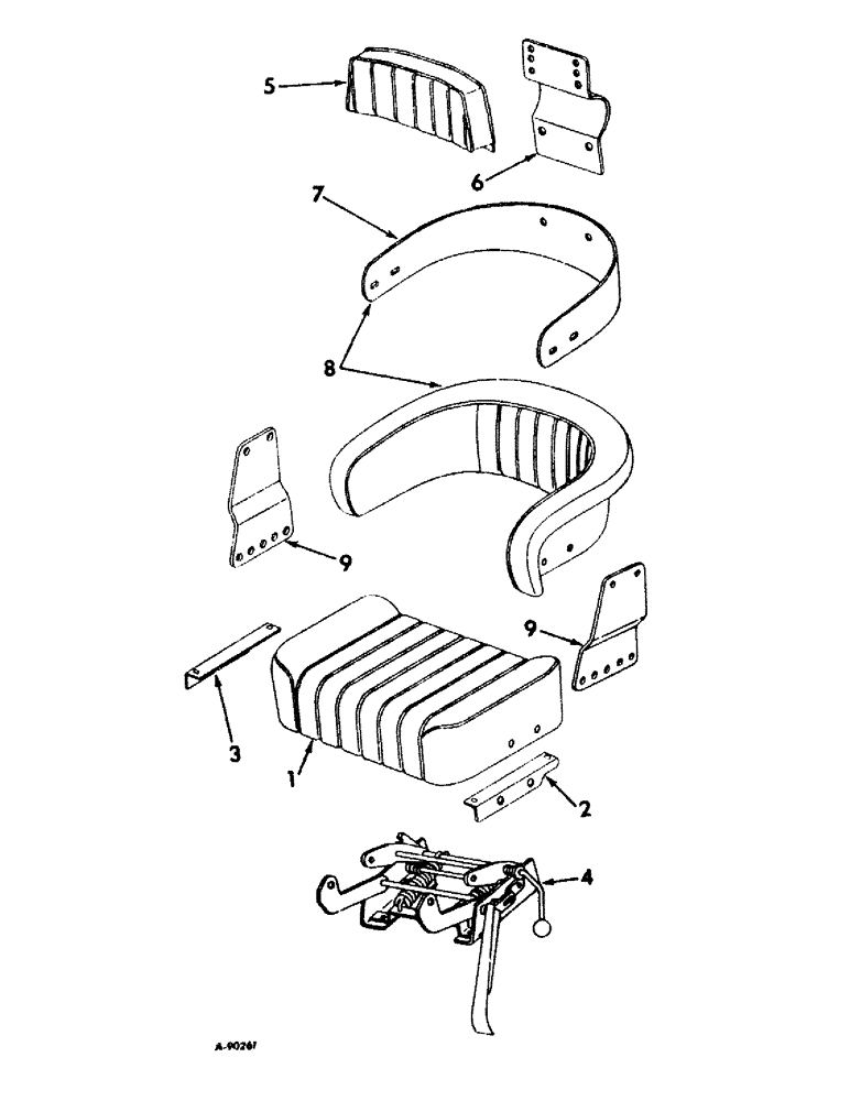 Схема запчастей Case IH 2826 - (13-12) - SUPERSTRUCTURE, LOW NO-SAG SEAT (05) - SUPERSTRUCTURE