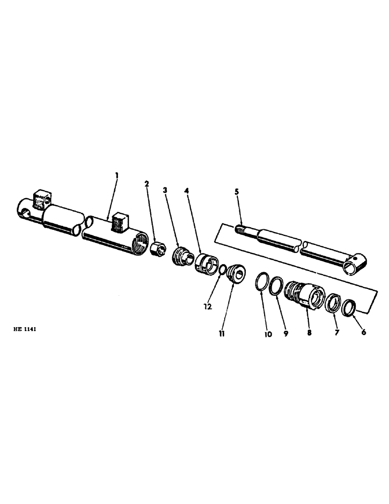 Схема запчастей Case IH 1550 - (B-05) - BOOM LIFT HYDRAULIC CYLINDER 