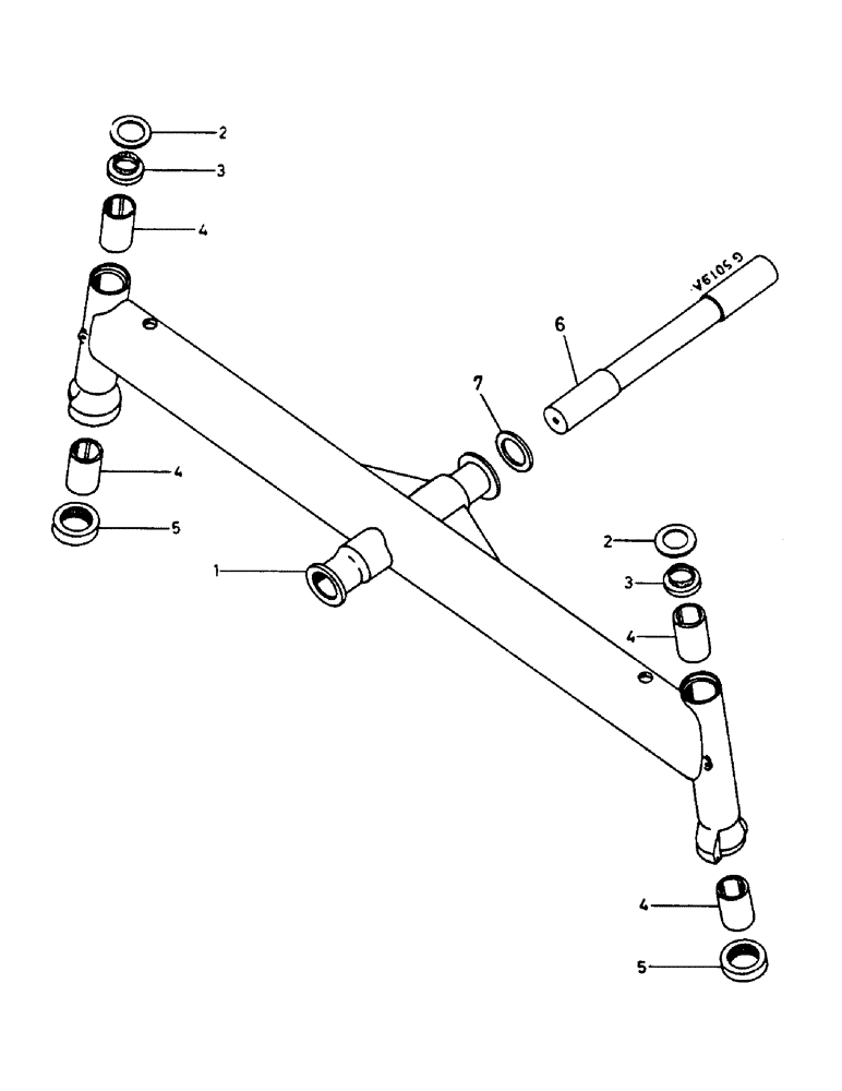 Схема запчастей Case IH 644 - (3H01) - FRONT AXLE Suspension